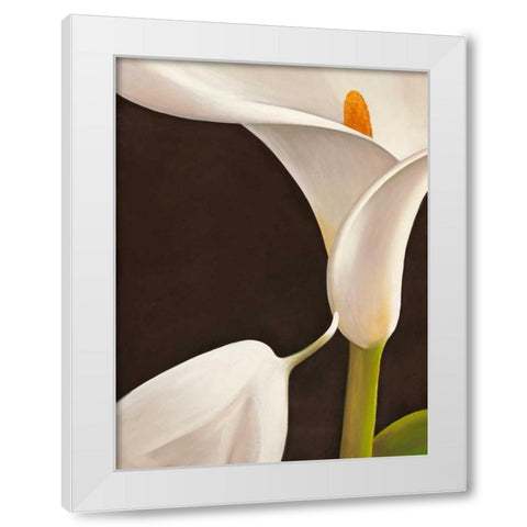 Calla moderna I White Modern Wood Framed Art Print by Biffi, Serena