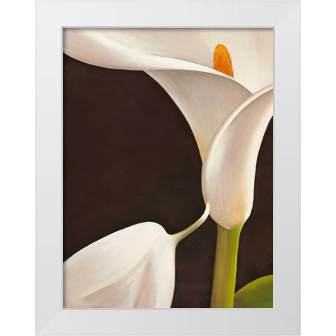 Calla moderna I White Modern Wood Framed Art Print by Biffi, Serena