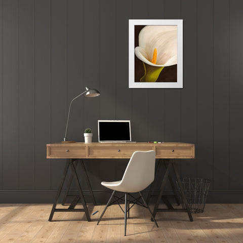 Calla moderna II White Modern Wood Framed Art Print by Biffi, Serena