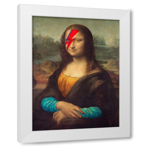 Glam Lisa White Modern Wood Framed Art Print by Hill, Steven