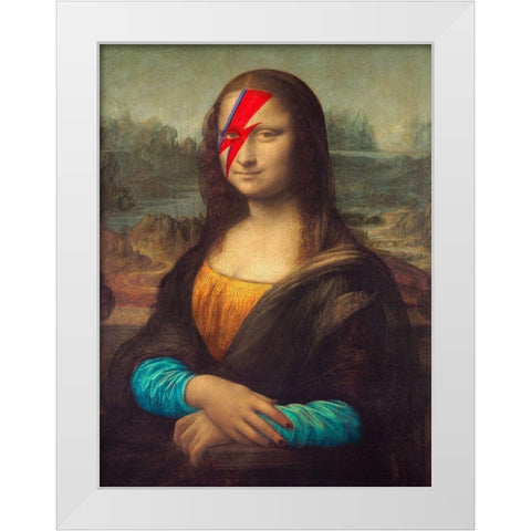 Glam Lisa White Modern Wood Framed Art Print by Hill, Steven