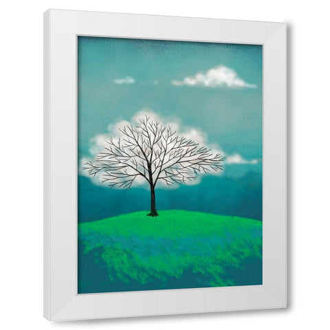 Tree of Clouds White Modern Wood Framed Art Print by Lamanche, Stef
