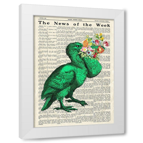 A Pleasant Surprise I White Modern Wood Framed Art Print by Lamanche, Stef