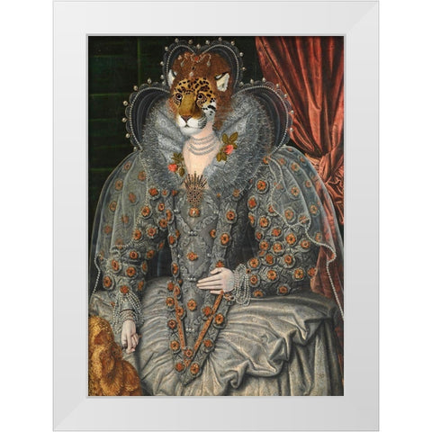 The Lady White Modern Wood Framed Art Print by Lamanche, Stef