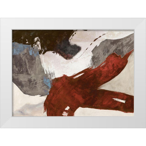Elevation White Modern Wood Framed Art Print by Jim, Stone