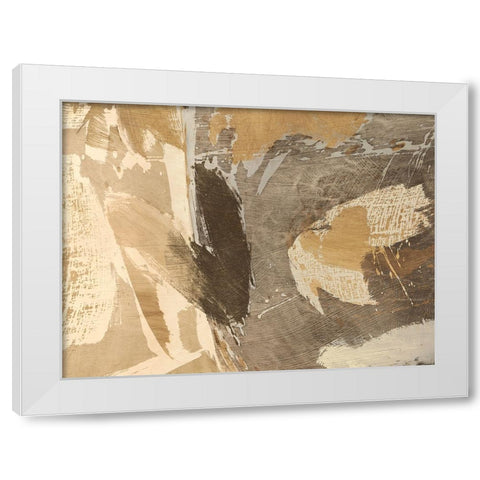 Abstract Meditation White Modern Wood Framed Art Print by Stone, Jim