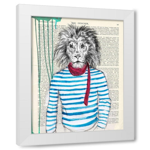 Bohemien White Modern Wood Framed Art Print by Matt, Spencer