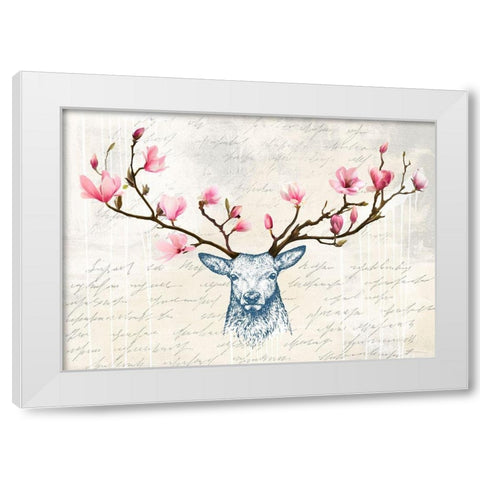 King of the Wilderness White Modern Wood Framed Art Print by Matt, Spencer