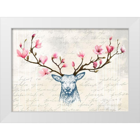 King of the Wilderness White Modern Wood Framed Art Print by Matt, Spencer