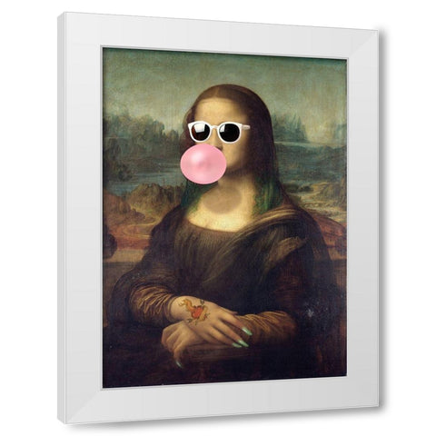 Leisure Time-Monna Lisa White Modern Wood Framed Art Print by Spencer, Matt