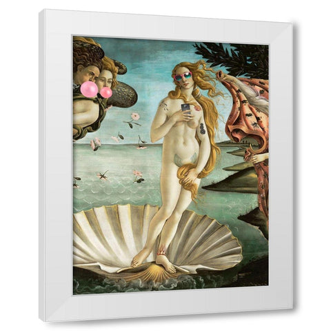 Leisure Time-Venus White Modern Wood Framed Art Print by Spencer, Matt