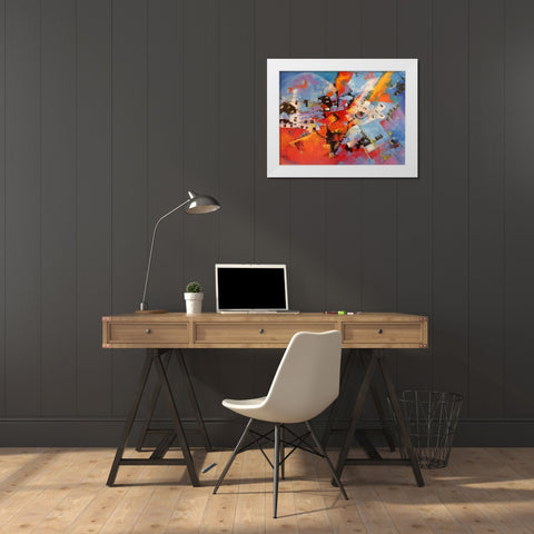 Viaggio a Cuba White Modern Wood Framed Art Print by Marzari, Tebo