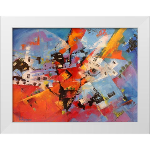 Viaggio a Cuba White Modern Wood Framed Art Print by Marzari, Tebo
