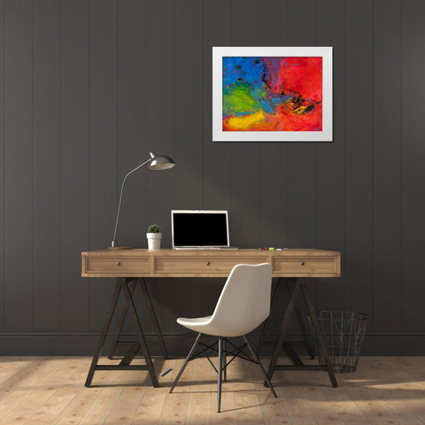 Gioia e Rivoluzione White Modern Wood Framed Art Print by Marzari, Tebo