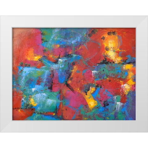 Pensieri sfuocati White Modern Wood Framed Art Print by Marzari, Tebo