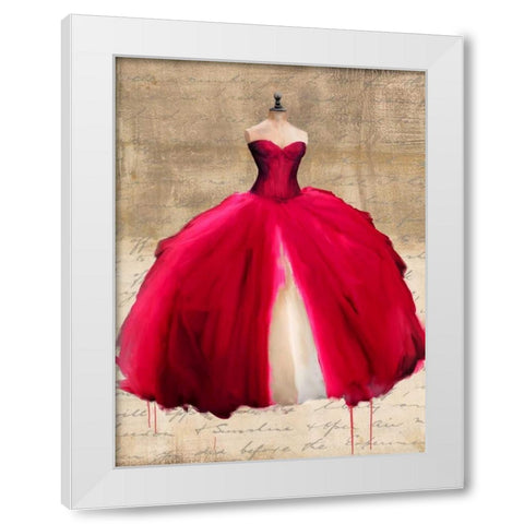Dame I White Modern Wood Framed Art Print by Rizzardi, Teo