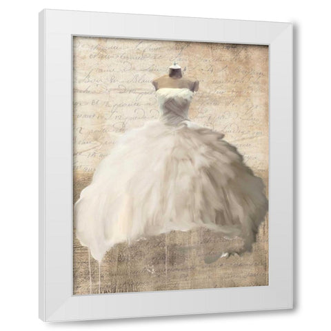 Dame II White Modern Wood Framed Art Print by Rizzardi, Teo