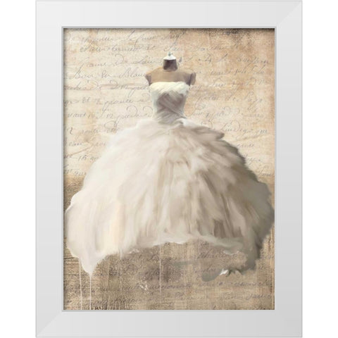 Dame II White Modern Wood Framed Art Print by Rizzardi, Teo
