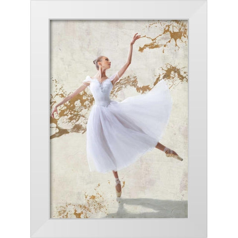 White Ballerina White Modern Wood Framed Art Print by Rizzardi, Teo