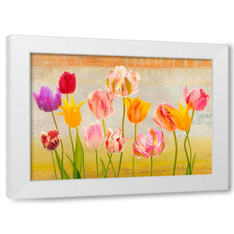 Tulipani destate White Modern Wood Framed Art Print by Rizzardi, Teo
