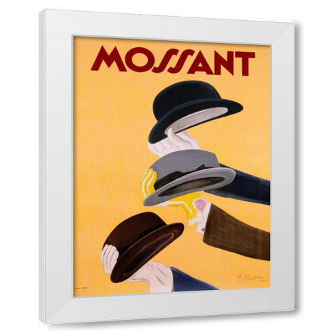 Mossant 1938 White Modern Wood Framed Art Print by Cappiello, Leonetto