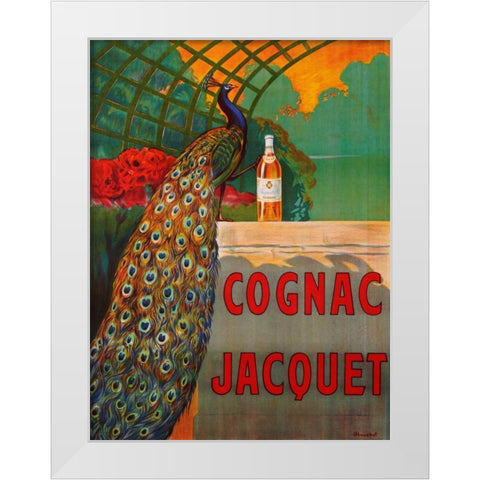 Cognac Jacquet ca. 1930 White Modern Wood Framed Art Print by Bouchet, Camille