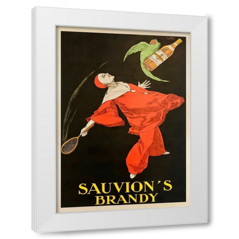 Sauvions Brandy White Modern Wood Framed Art Print by Stall, Joseph