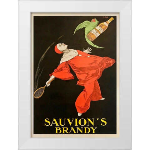 Sauvions Brandy White Modern Wood Framed Art Print by Stall, Joseph