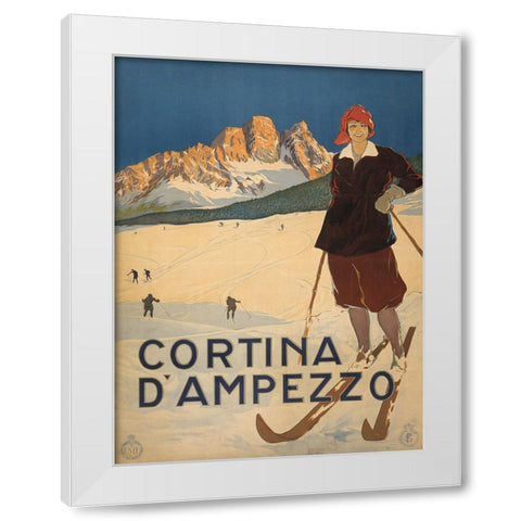 Cortina, 1920 White Modern Wood Framed Art Print by Anonymous