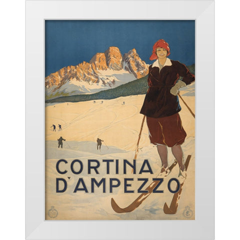 Cortina, 1920 White Modern Wood Framed Art Print by Anonymous