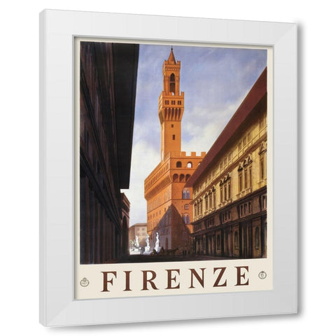Firenze, 1938 White Modern Wood Framed Art Print by Anonymous