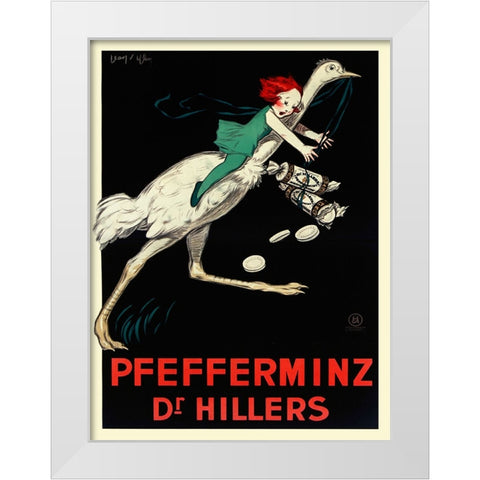 Pfefferminz Dr Hillers White Modern Wood Framed Art Print by Dylen, Jean