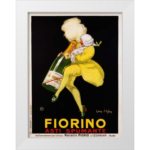 Fiorino Asti Spumante 1922 White Modern Wood Framed Art Print by DYlen, Jean