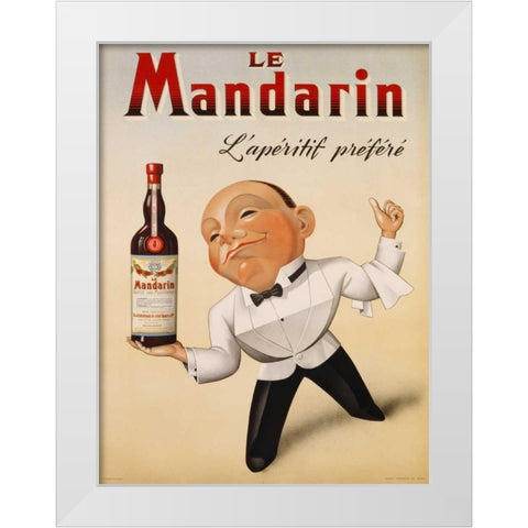 Le Mandarin Lâ€™Aperitif Prefere 1932 White Modern Wood Framed Art Print by Anonymous