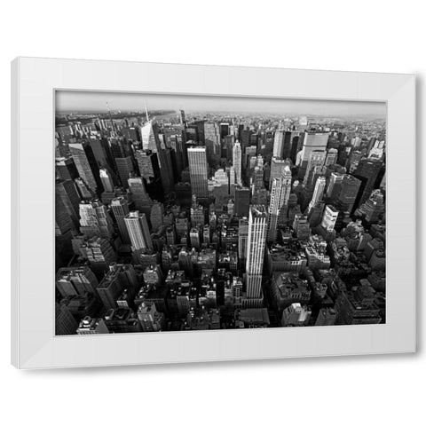 Midtown Manhattan, NYC White Modern Wood Framed Art Print by Ratsenskiy, Vadim