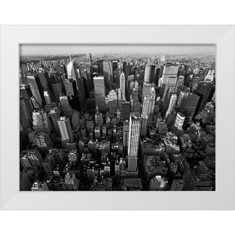 Midtown Manhattan, NYC White Modern Wood Framed Art Print by Ratsenskiy, Vadim