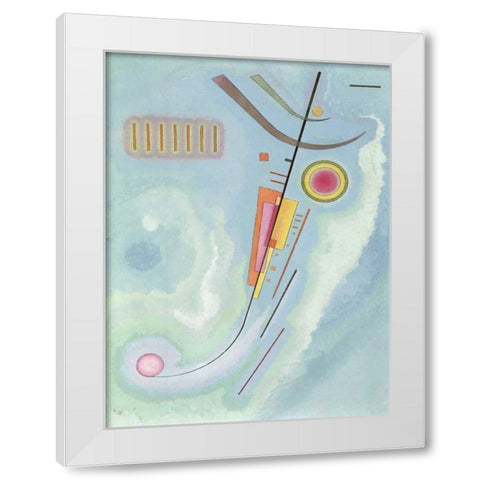 Untitled White Modern Wood Framed Art Print by Kandinsky, Wassily