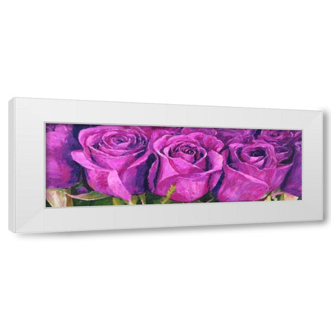 Boccioli in fiore White Modern Wood Framed Art Print by Masera, Angelo