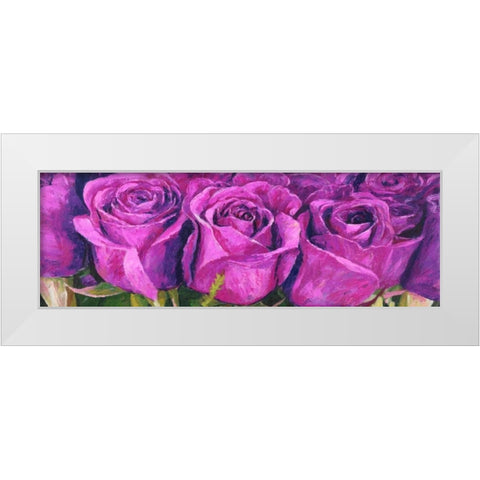 Boccioli in fiore White Modern Wood Framed Art Print by Masera, Angelo
