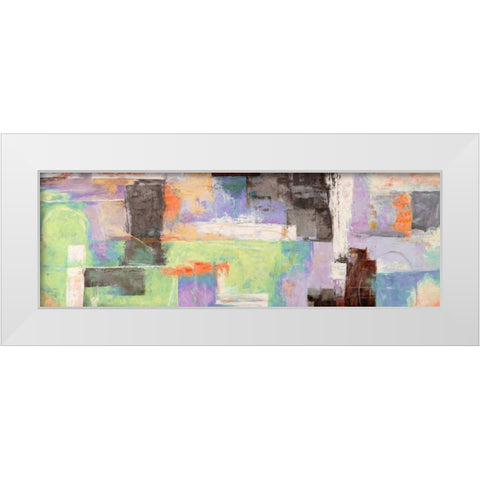 The Island White Modern Wood Framed Art Print by Aprile, Alessio