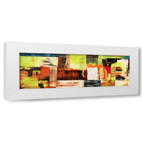 Jungle White Modern Wood Framed Art Print by Aprile, Alessio
