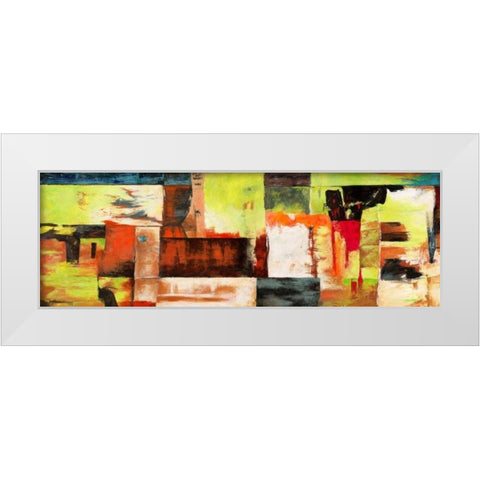 Jungle White Modern Wood Framed Art Print by Aprile, Alessio