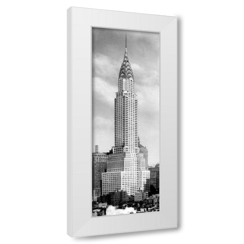 Chrysler Building, NYC White Modern Wood Framed Art Print by Anonymous