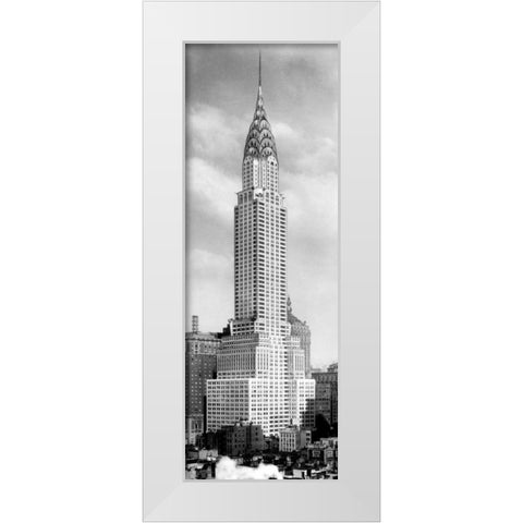 Chrysler Building, NYC White Modern Wood Framed Art Print by Anonymous
