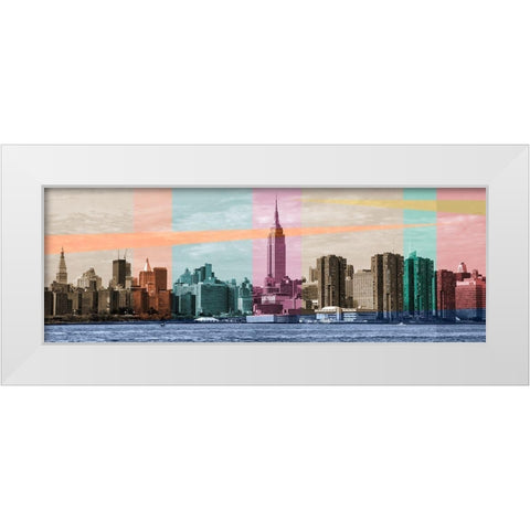 Sound of a City White Modern Wood Framed Art Print by Big City Photos