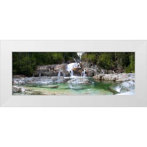 Lower Myra Falls Vancouver Island British Columbia Canada White Modern Wood Framed Art Print by Nizamov, Shamil
