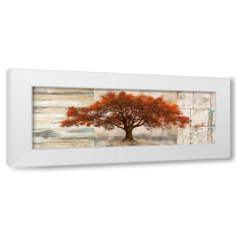Rubra White Modern Wood Framed Art Print by Bacci, Leonardo