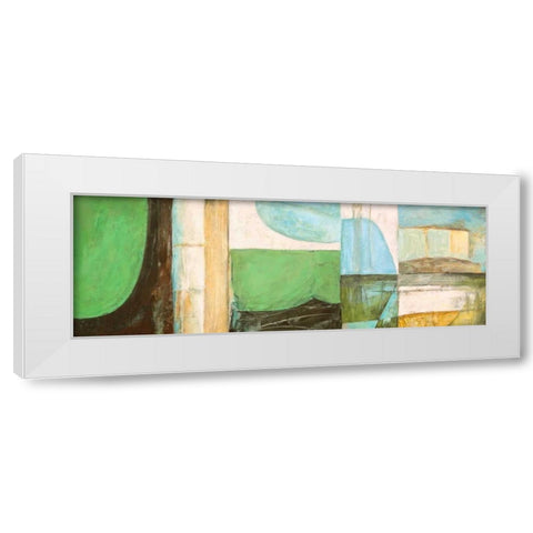 Les Vagues White Modern Wood Framed Art Print by Bacci, Leonardo