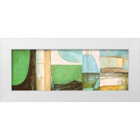 Les Vagues White Modern Wood Framed Art Print by Bacci, Leonardo