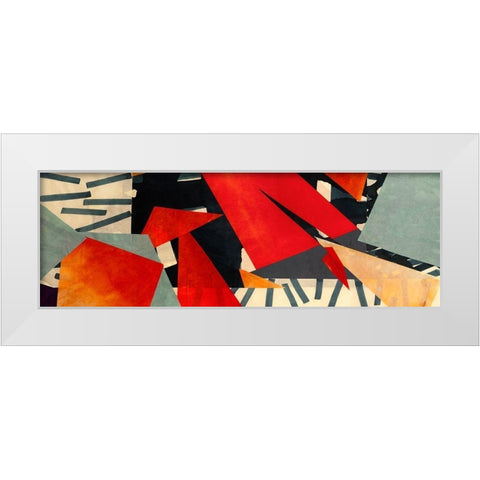 Memphis Blues (detail) White Modern Wood Framed Art Print by Bacci, Leonardo